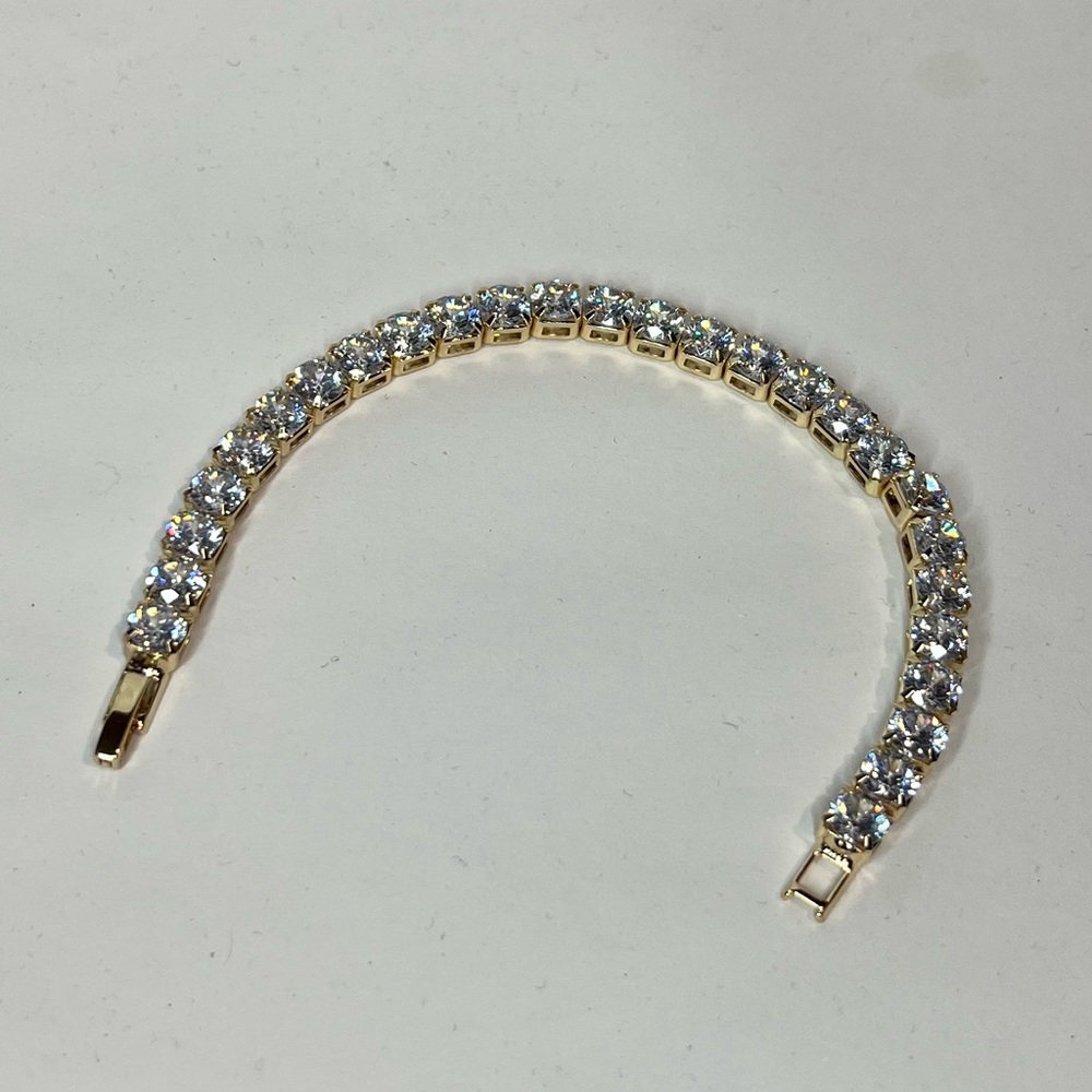 14k gold filled tennis bracelet - Picture 2 of 5